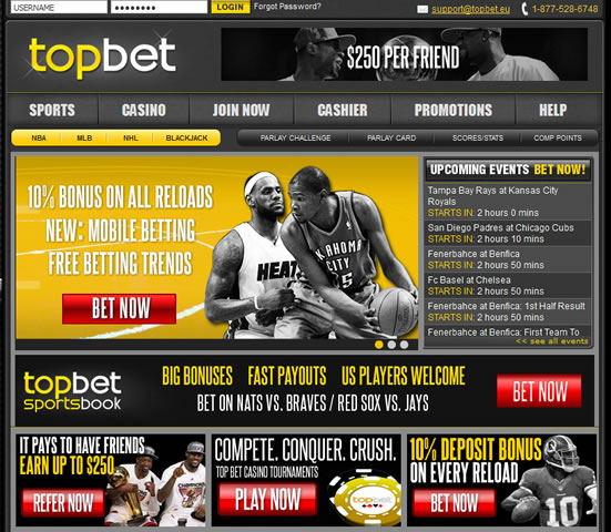 topbet home page